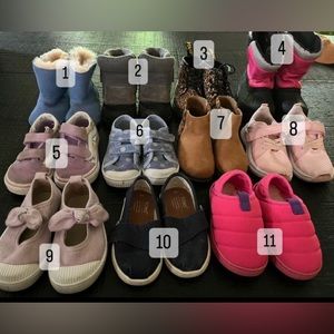 Toddler vans / ugg / northface / doc martins / toms